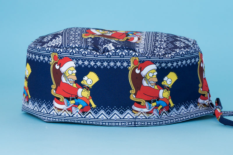 Gorro quirúrgico Homer y bart xmas