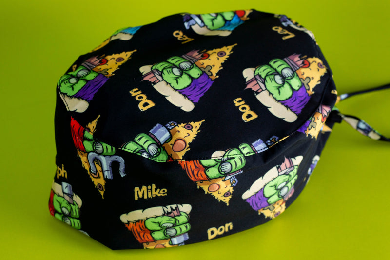 Gorro quirúrgico TMNT pizza