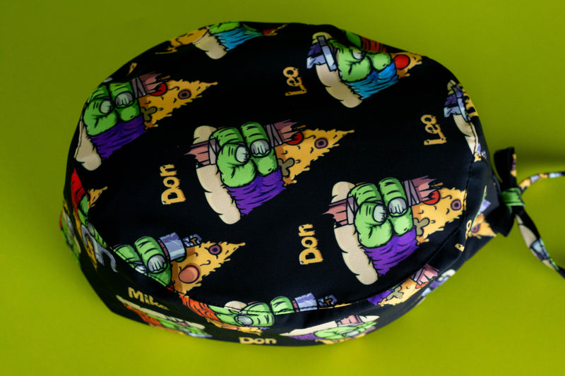 Gorro quirúrgico TMNT pizza