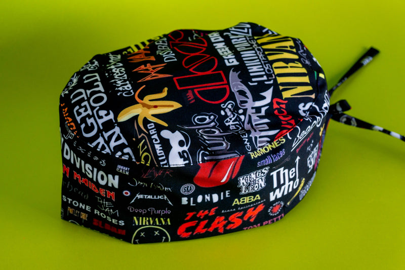 Gorro quirúrgico Rock collage