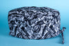 Gorro quirúrgico Superman blanco y negro