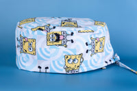 Gorro quirúrgico bob esponja azul