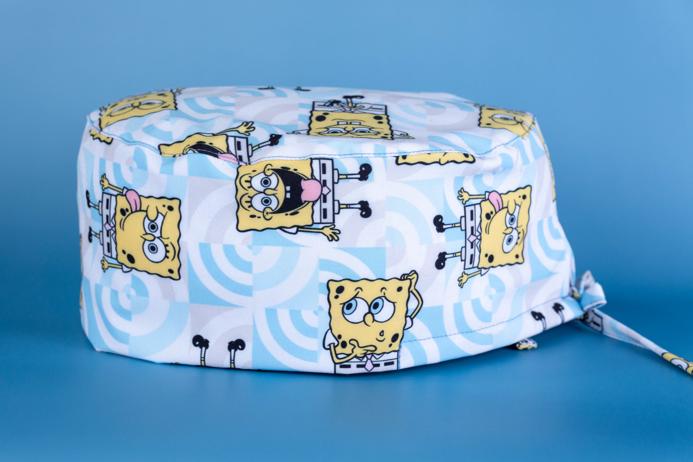 Gorro quirúrgico bob esponja azul