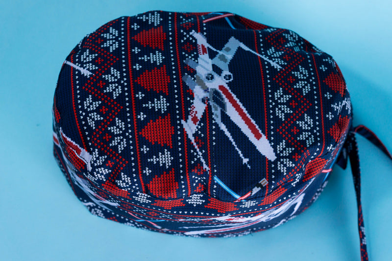 Gorro quirúrgico Star wars xwing xmas