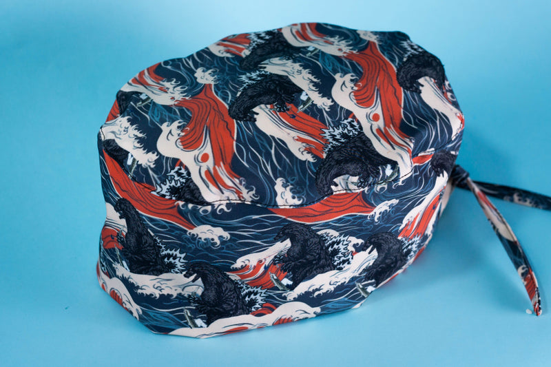 Gorro quirúrgico godzilla wave
