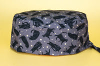Gorro quirúrgico gato estrellado