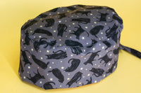 Gorro quirúrgico gato estrellado