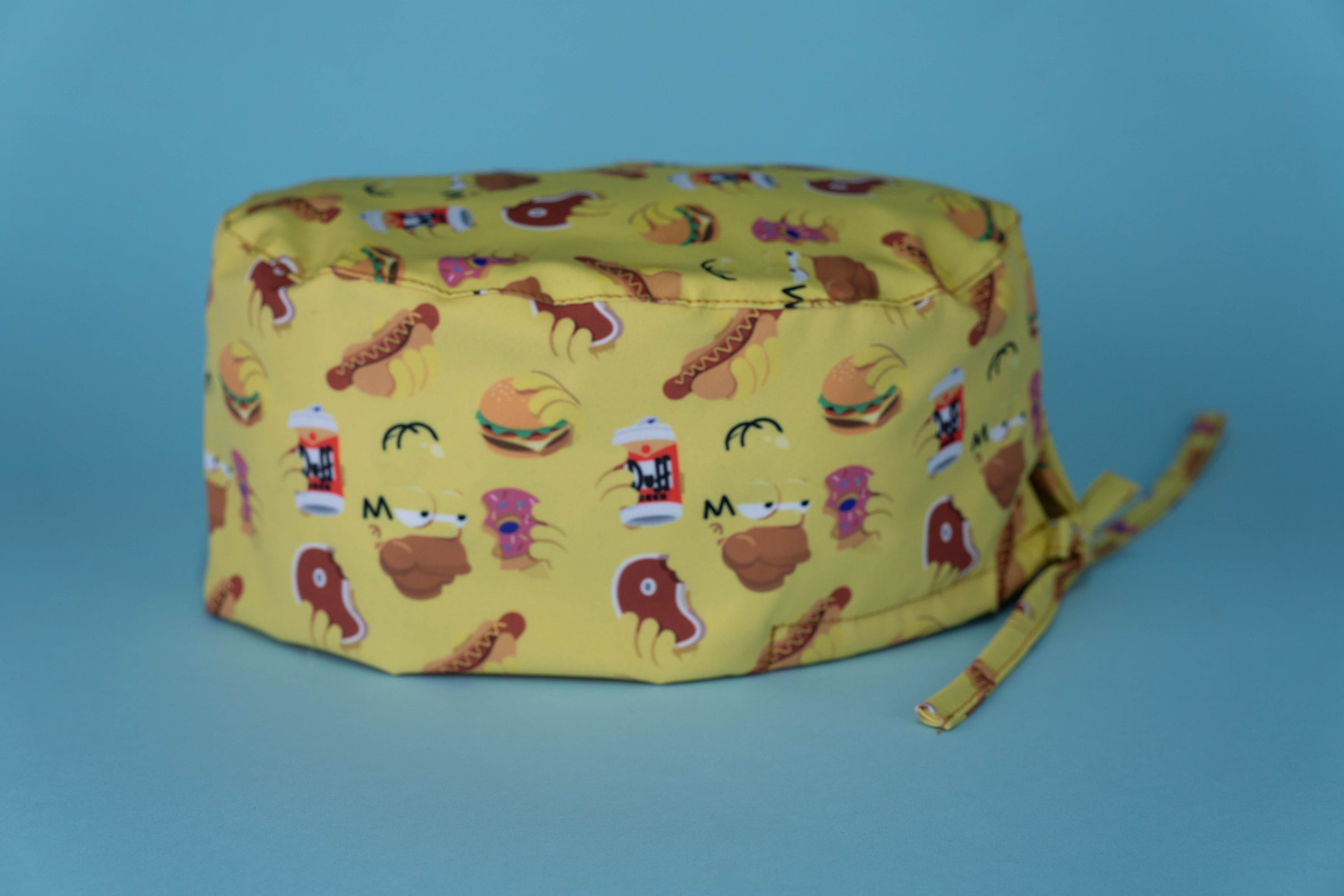 Gorro quirúrgico homer hot dog amarillo
