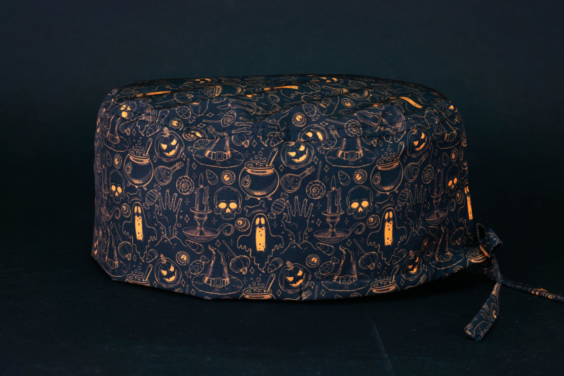 Gorro quirúrgico halloween naranja