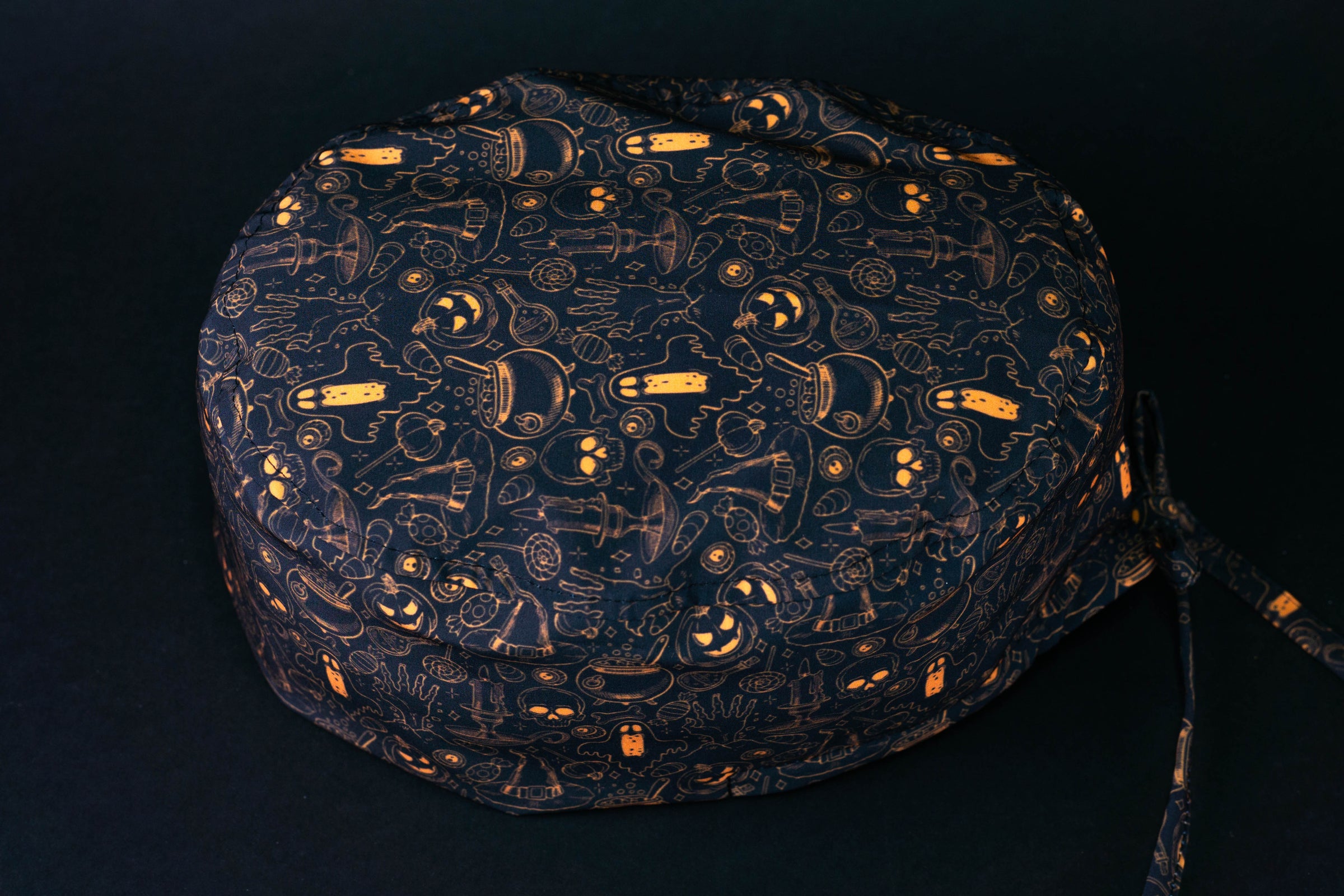 Gorro quirúrgico halloween naranja
