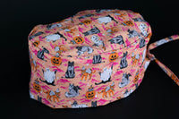 Gorro quirúrgico naranja de brujas
