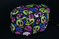 Gorro quirúrgico punk skull