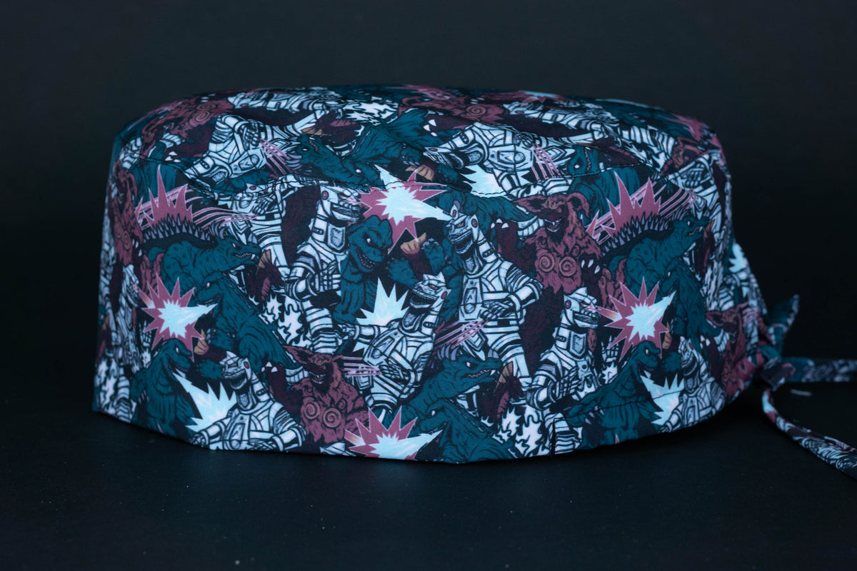 Gorro quirúrgico godzilla pelea