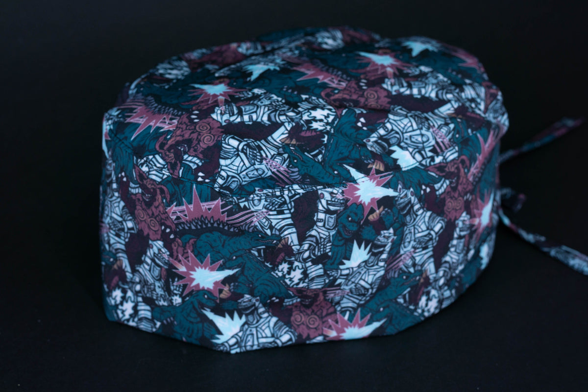 Gorro quirúrgico godzilla pelea