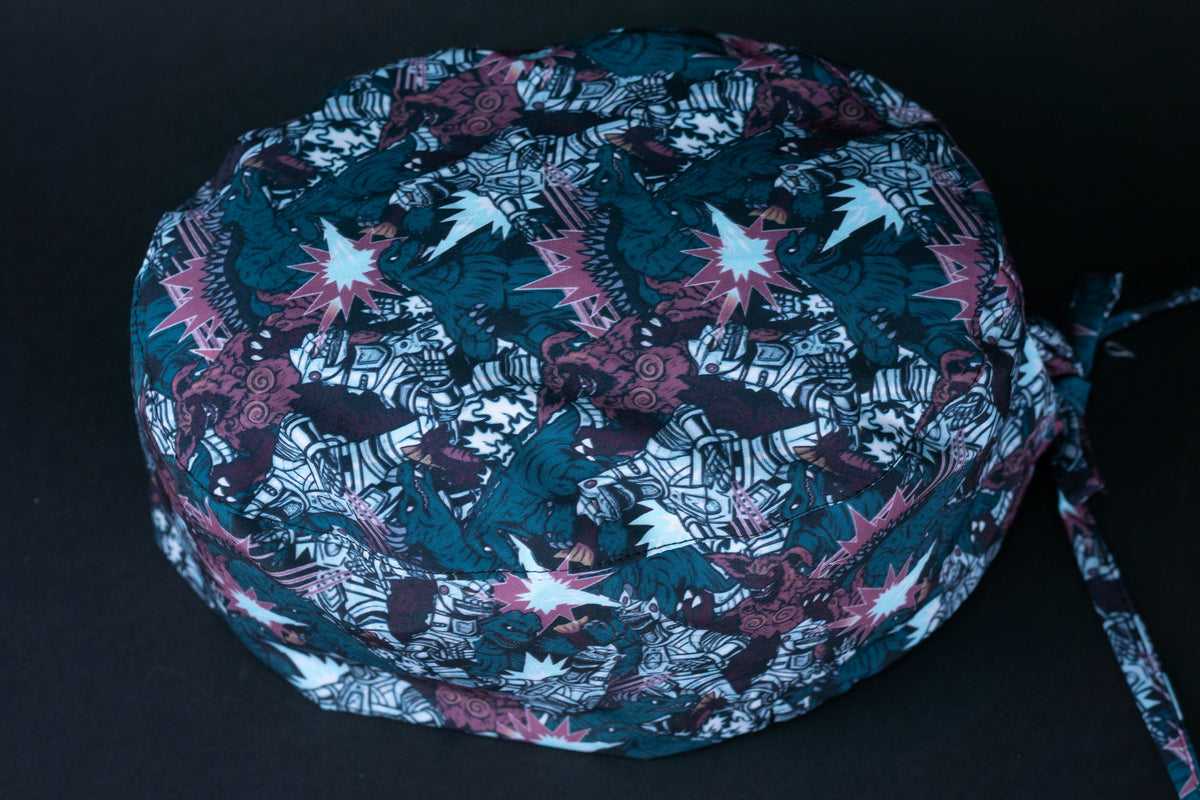 Gorro quirúrgico godzilla pelea