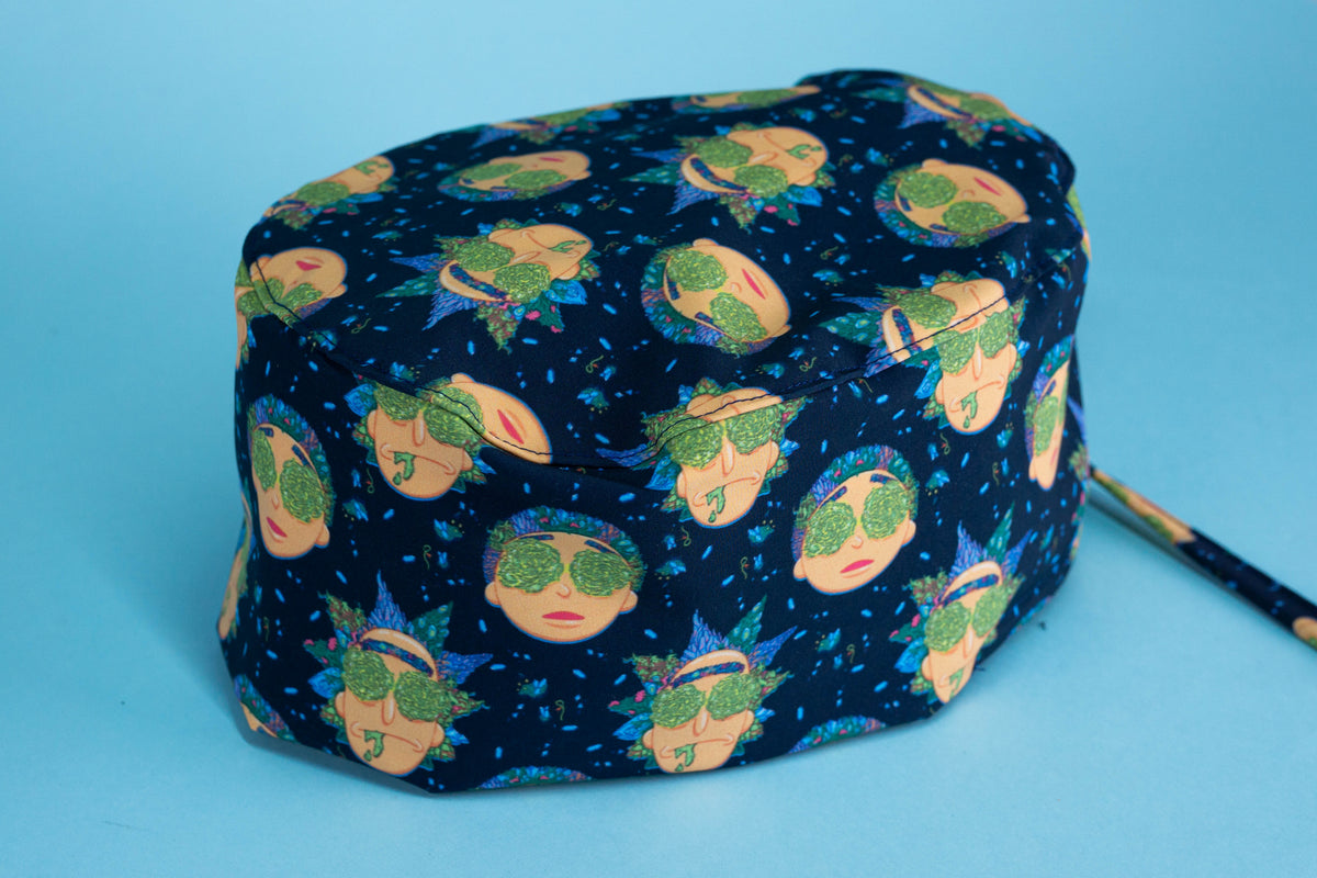 Gorro quirúrgico rick y morty hipnosis