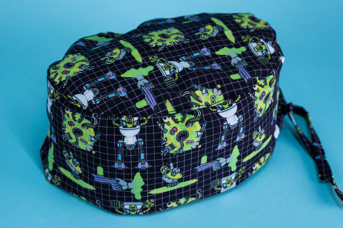 Gorro quirúrgico rick y morty portal