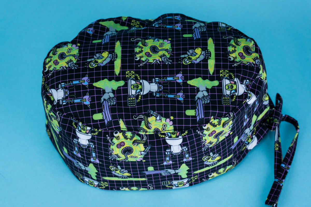 Gorro quirúrgico rick y morty portal