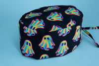 Gorro quirúrgico fantasma neon
