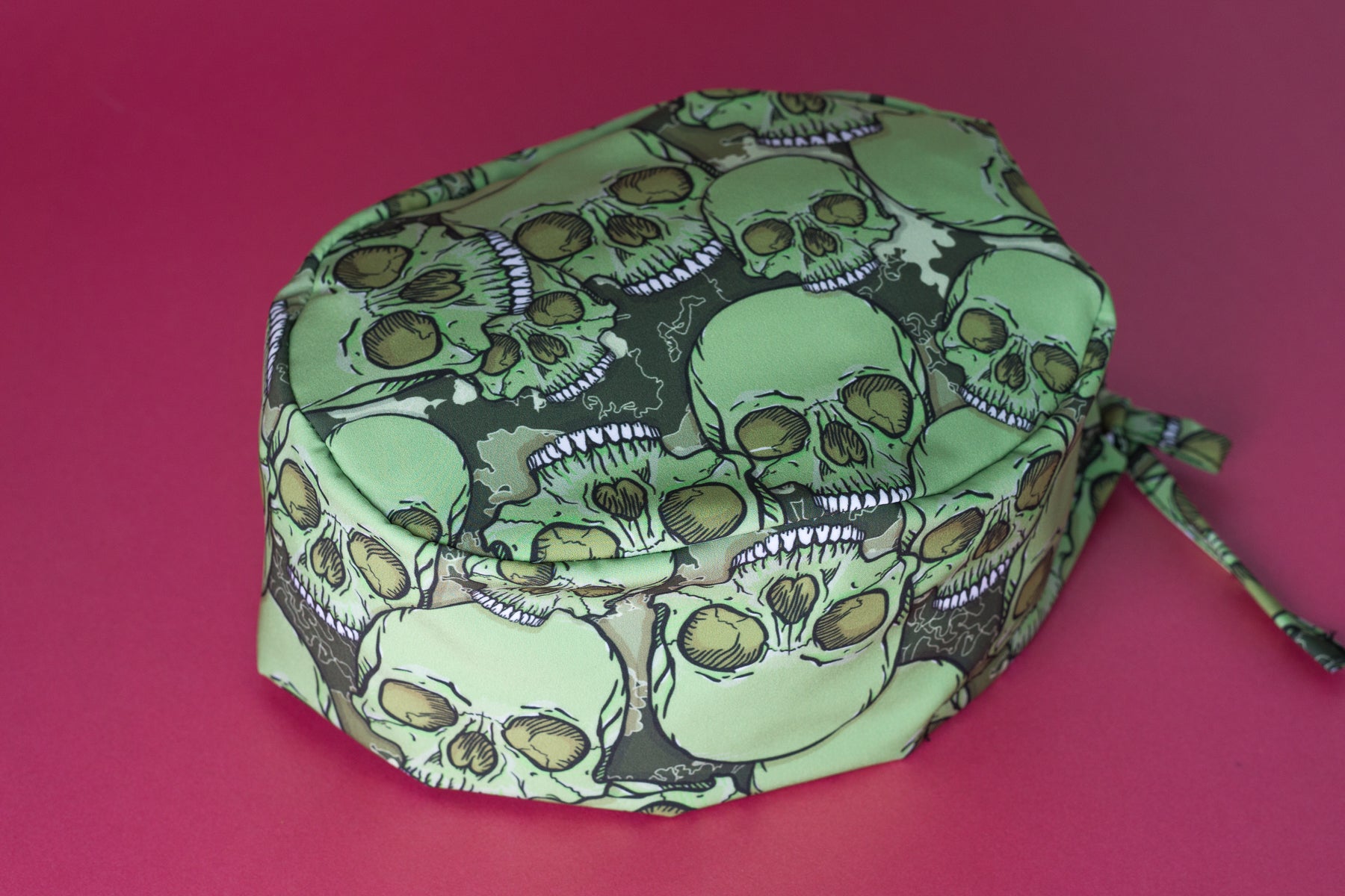 Gorro quirúrgico skull green