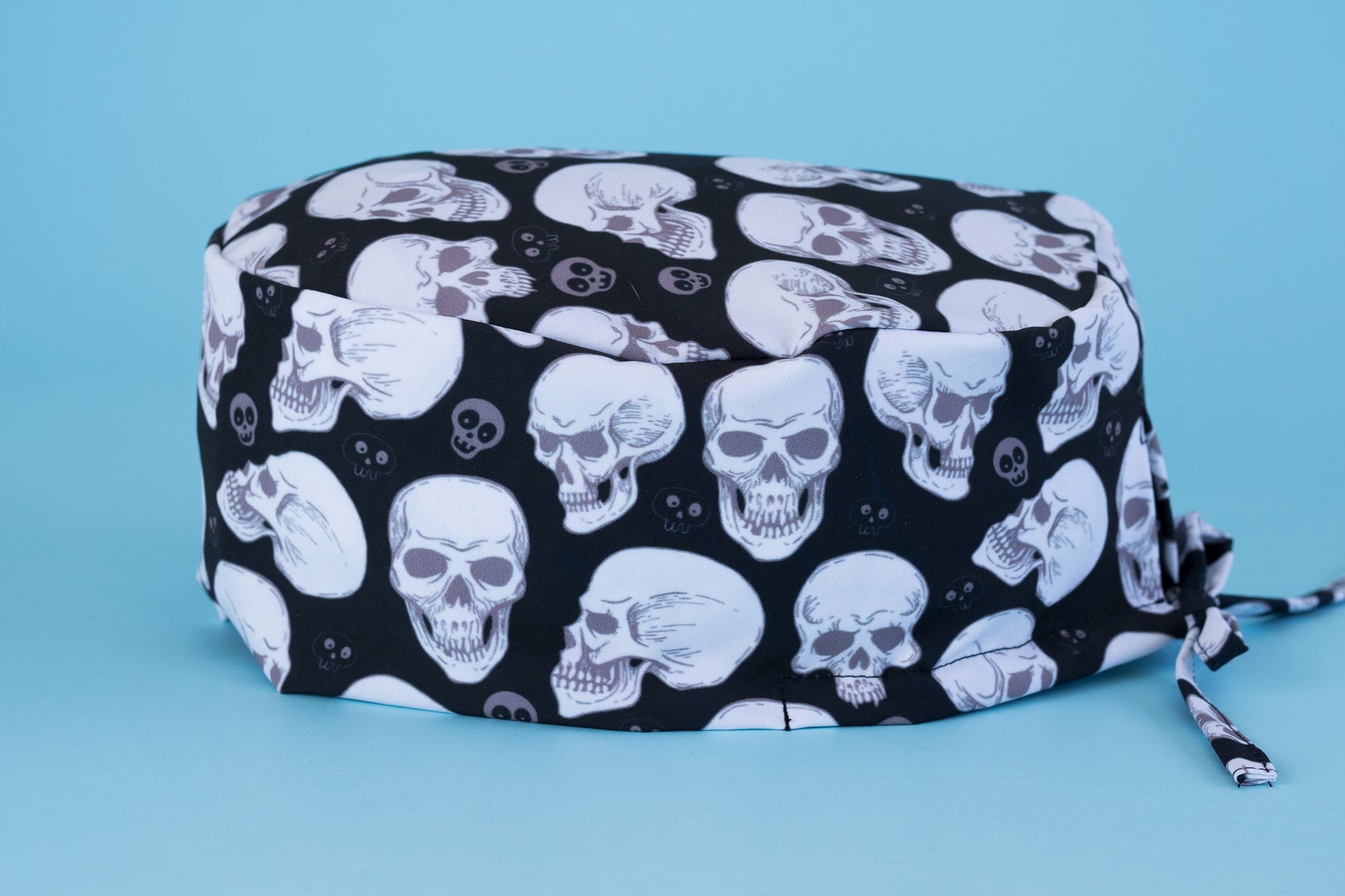 Gorro quirúrgico Skull black and white