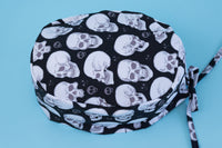 Gorro quirúrgico Skull black and white