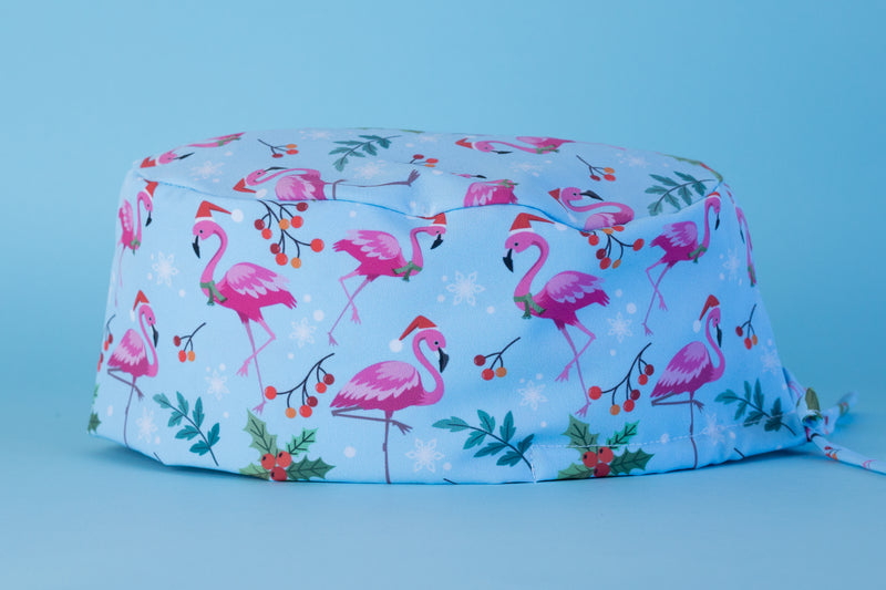 Gorro quirúrgico Flamingo Navideño