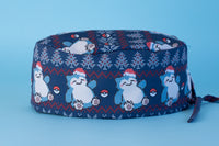 Gorro quirúrgico Poke Snorlax xmas